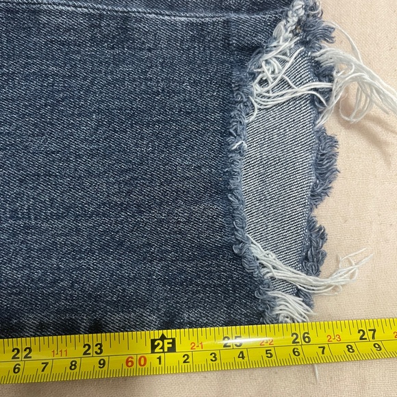 Frame Womens Jeans Size 25 Blue Le Nouveau Straight Distressed Denim Bottoms - Picture 12 of 12
